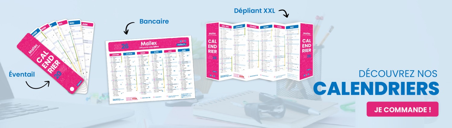 Calendriers 2026 - nos trois supports