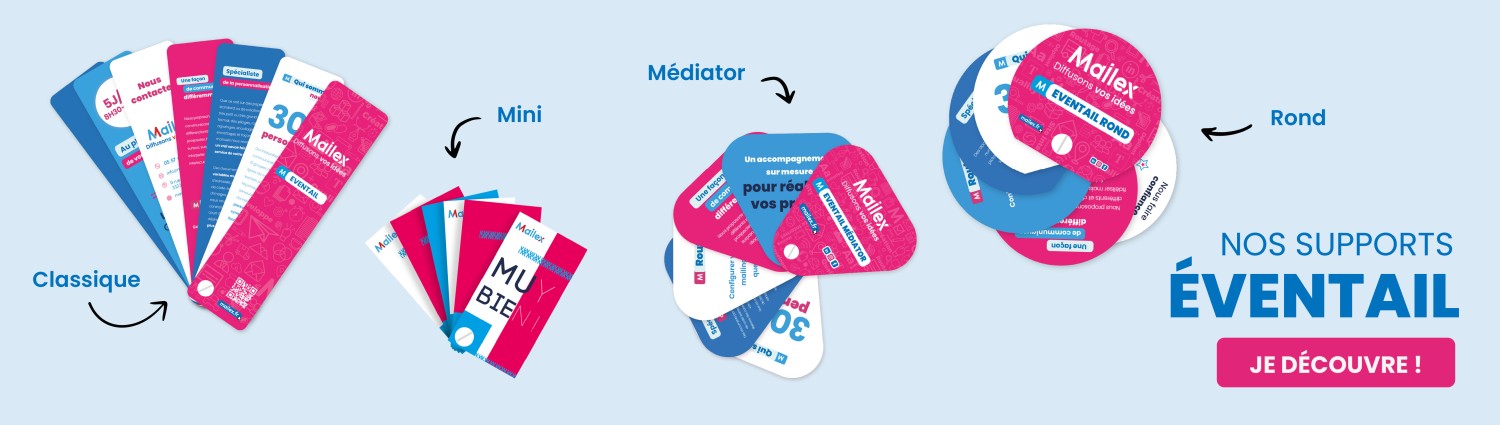 Gamme produit éventails - nos 4 supports