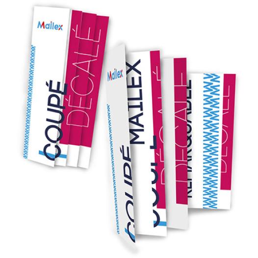 dépliant mailex plis décalés original