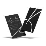 carte de visite encre blanche